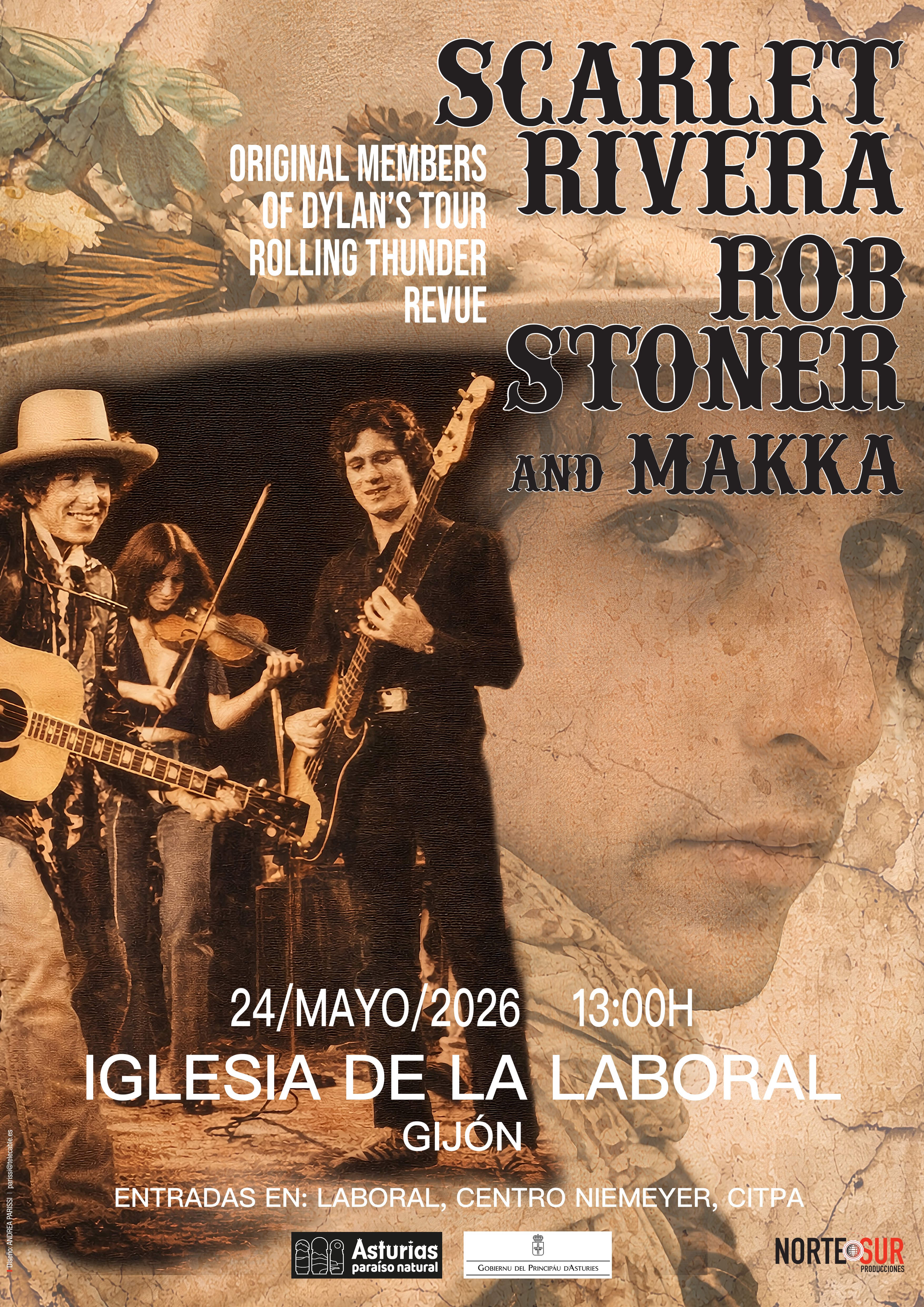 Scarlet Rivera y Rob Stoner