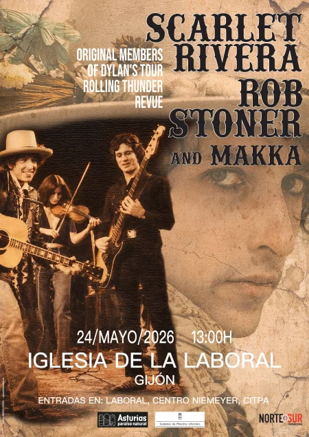 Scarlet Rivera y Rob Stoner