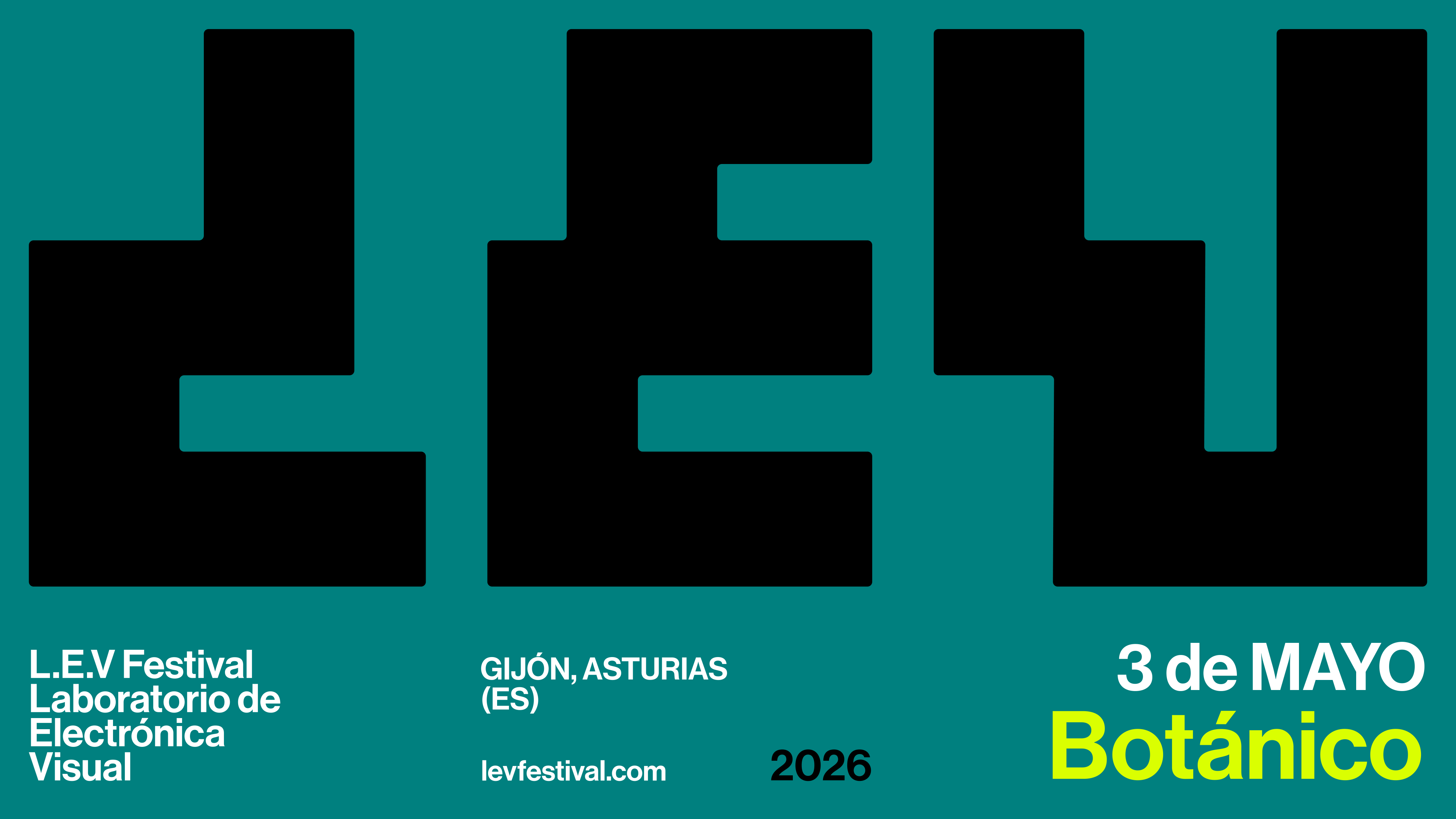 L.E.V. Festival 2026 JARDÍN BOTÁNICO