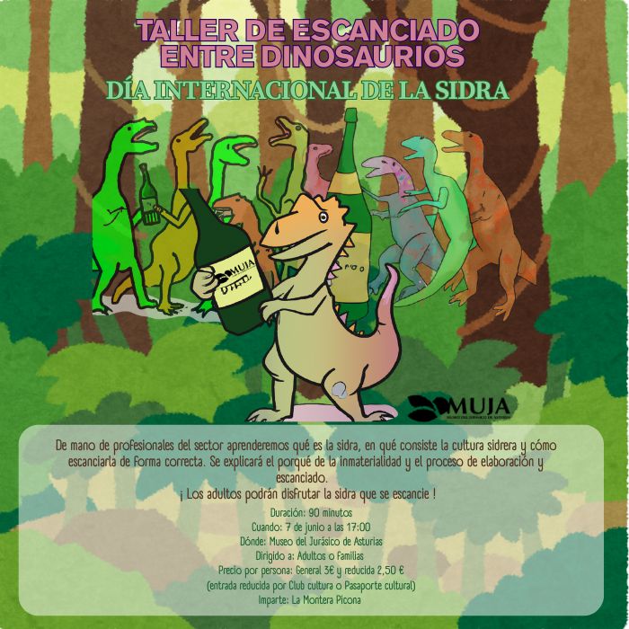 Taller de escanciado entre dinosaurios
